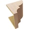 Ekena Millwork 12"W x 12"D x 12"H Wide Ridgewood Rough Cedar Woodgrain TimberThane Corbel, Primed Tan CORUR12X12X12RIDRCPR - alternate 3